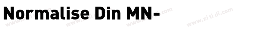Normalise Din MN字体转换